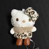 Pendant Fur Plush Scarf Leopard Print Bow Design Suitable Gift For