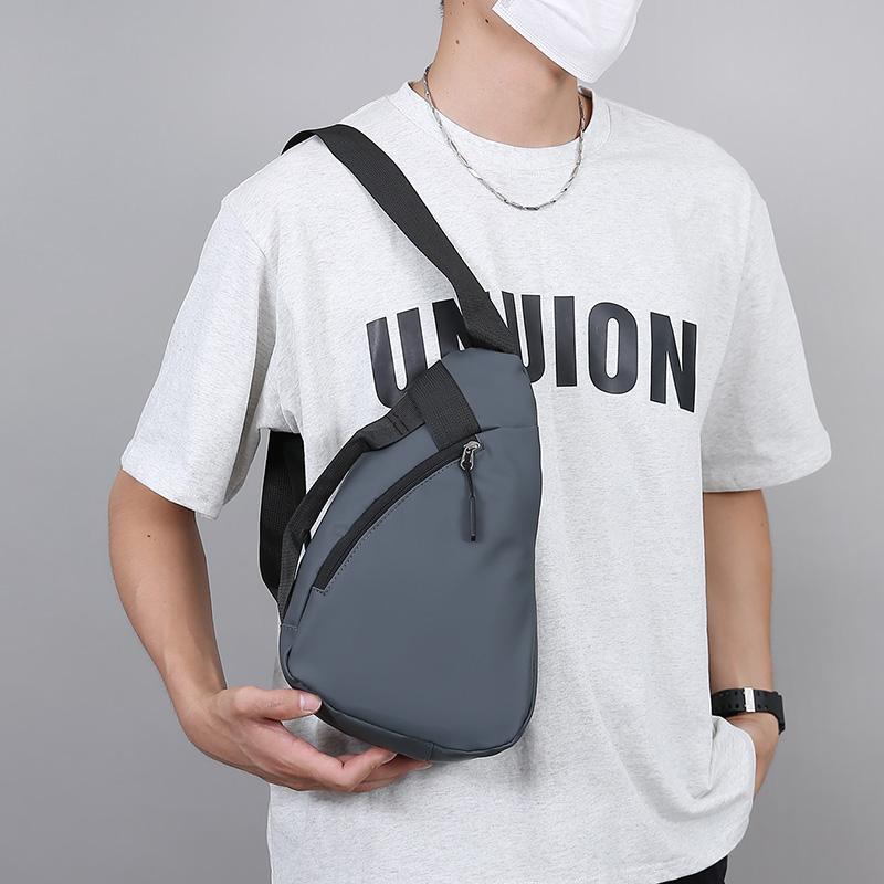Chest Bag Men's Mobile Phone Crossbody Bag Commuter Cycling Bag Lightweight Sports Style Shoulder Bag