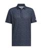 Golf CLIMACOOL Trigon Pattern Mesh Shirt for [Adidas Golf] Short-Sleeve Men, Black/Carbon