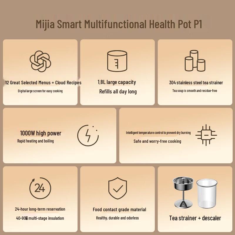 Xiaomi Smart Multi-functional Health Pot P1 CN plug (adapter included)