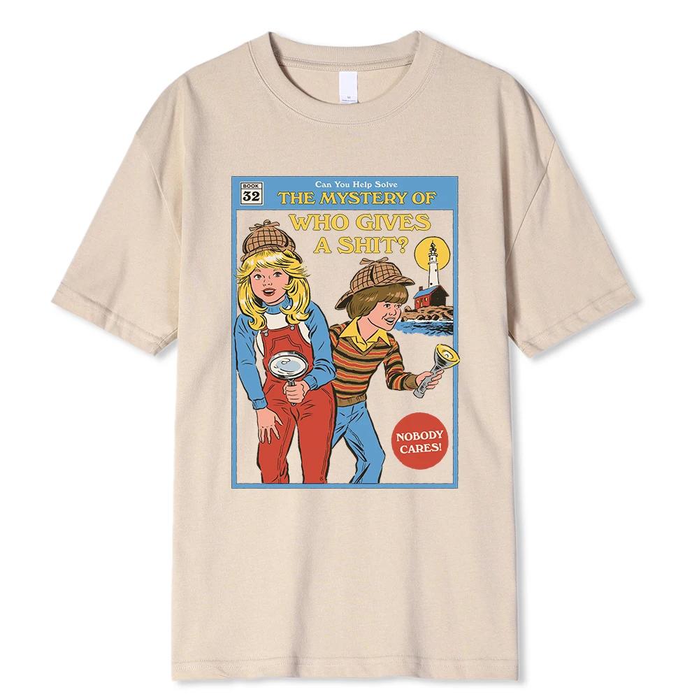 T-shirt Comic Can You Help Solve The Mystery Unisex T Shirt Fashion Casual Street Oversize Tshirt Loose Cotton Tee Clothing