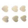 6PCS Heart Shaped Zinc Alloy Knobs for Cabinets Drawers Closets Includes Screws for Simple Installation on Furniture