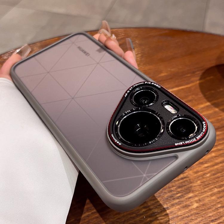 Applicable to Huawei Mate70 matte skin feeling mobile phone case metal lens Pura70 Lycra magnetic all-inclusive protective case