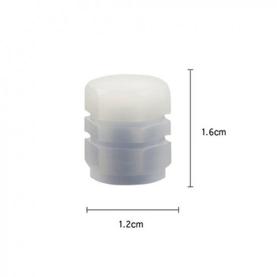 4Pcs Fluorescent Glowing Tire Valve Cover In Dark Car Caps Universal Accessories