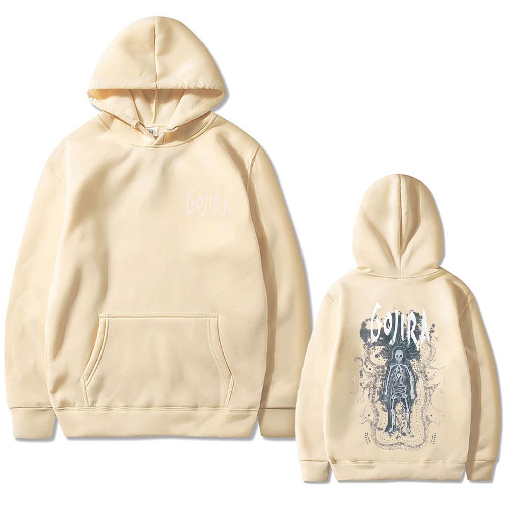 Metal Rock Band Gojira The Flesh Alive Hoodie Men Women Fashion Popular Streetwear Men's Casual Popualr Cotton Pullover Hoodies
