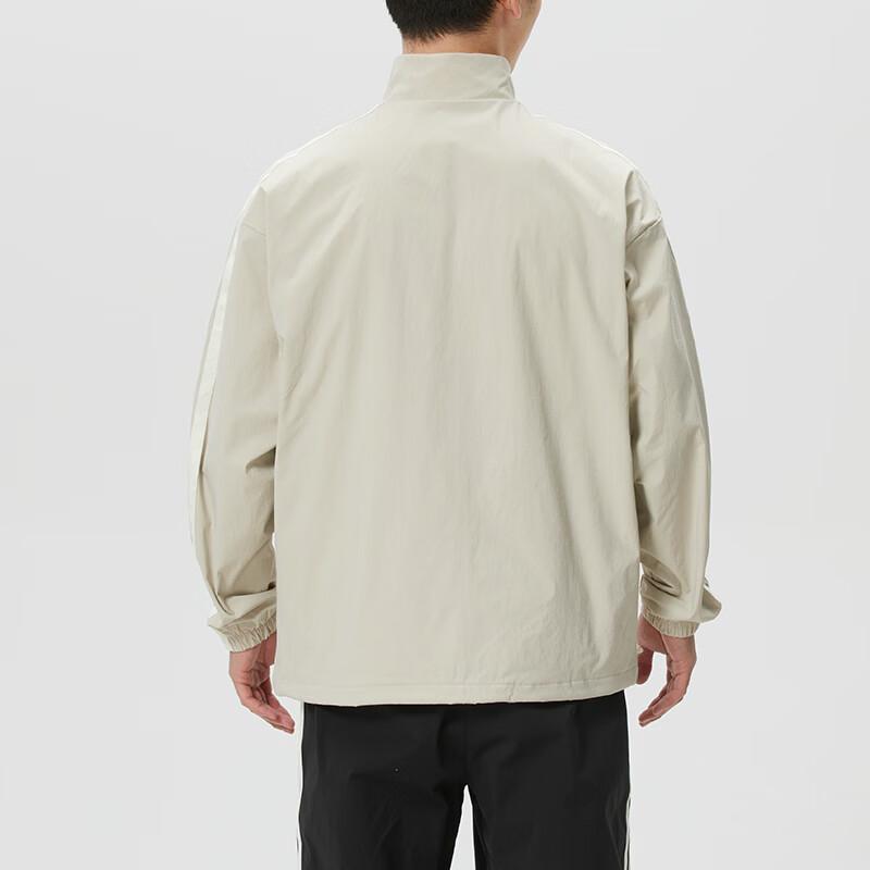Adidas Running Jackets Men's Light Beige Stand Collar Moderate Other KR2518