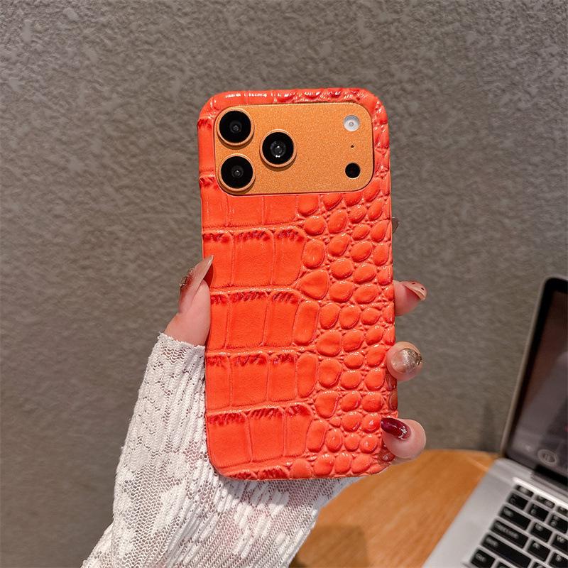 Premium Crocodile Pattern Drop-proof Phone Case for iPhone 15-14, 13/11 Pro Max