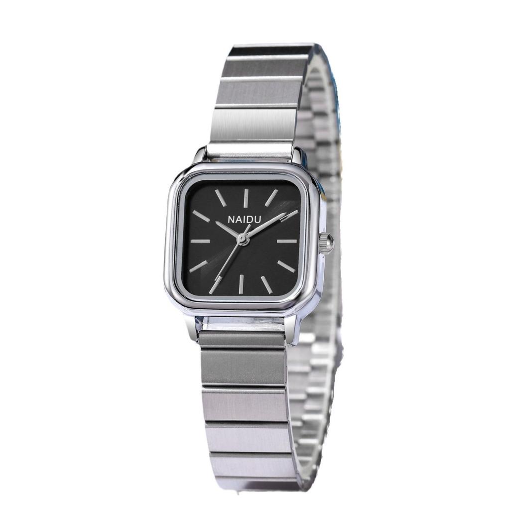 Ins Niche Korean Style Women's Versatile Steel Band Quartz Watch - Simple and Elegant Design for Students