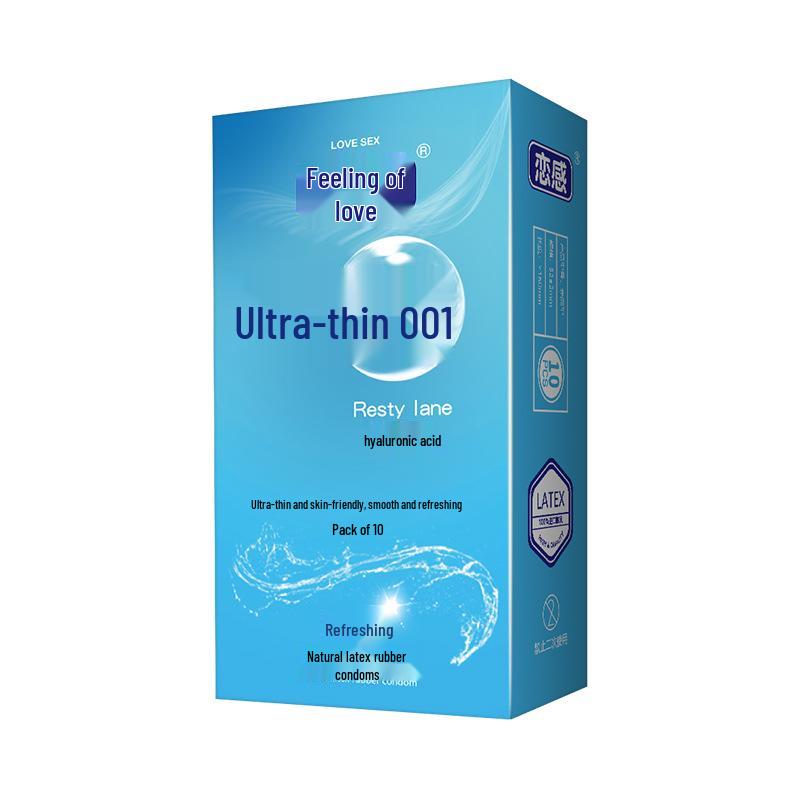 Ultra-Thin 001 Hyaluronic Acid Small Condoms for Men - Bare Entry, Long-Lasting, Safe Condoms