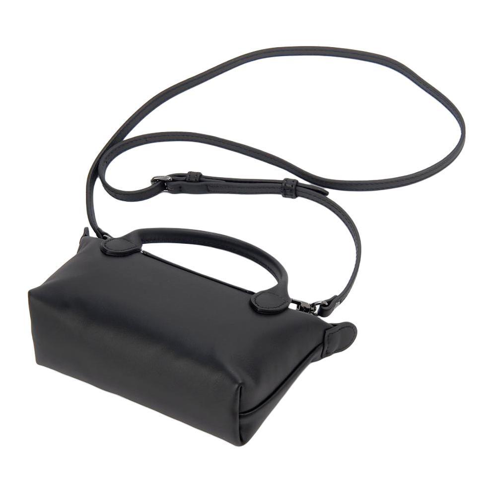 Longchamp Le Pliage Xtra Rindsleder Schultertasche, Umhängetasche, Handtasche Regular Damen Schwarz 34205987001