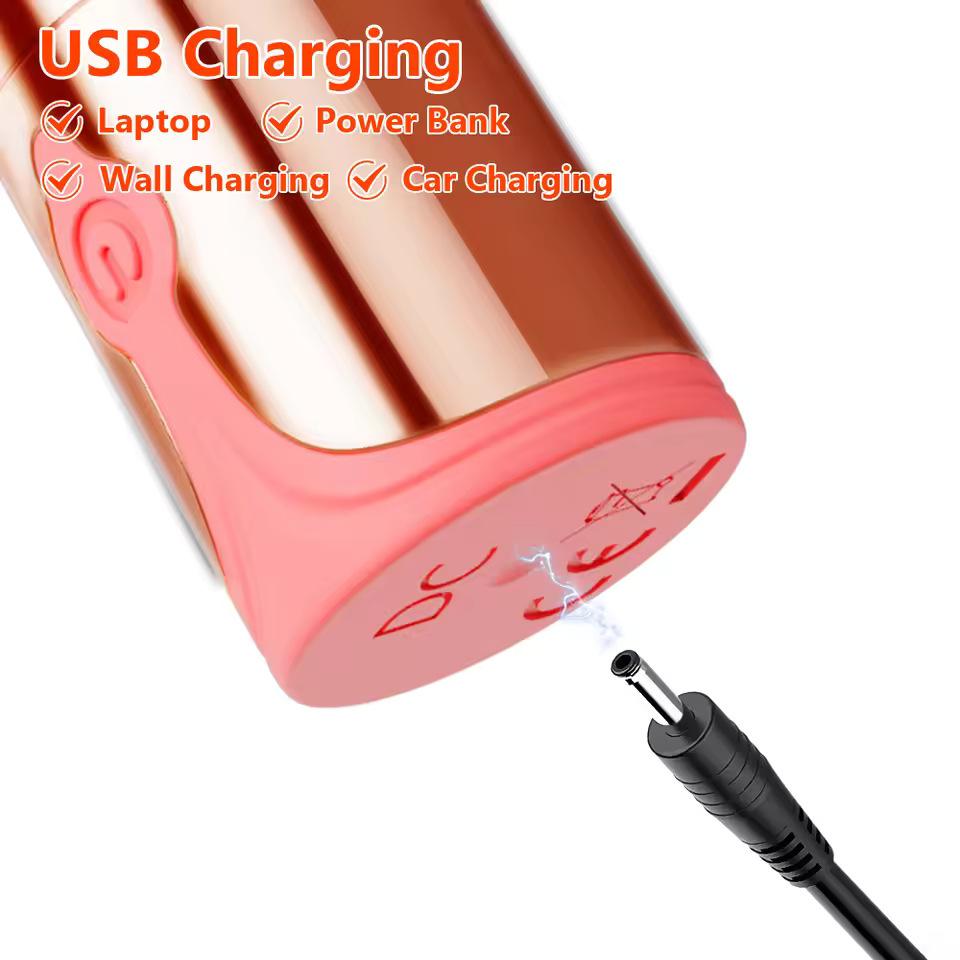 Night Cherry Blossom Lipstick Vibrator: Portable Insertable Massager for Women