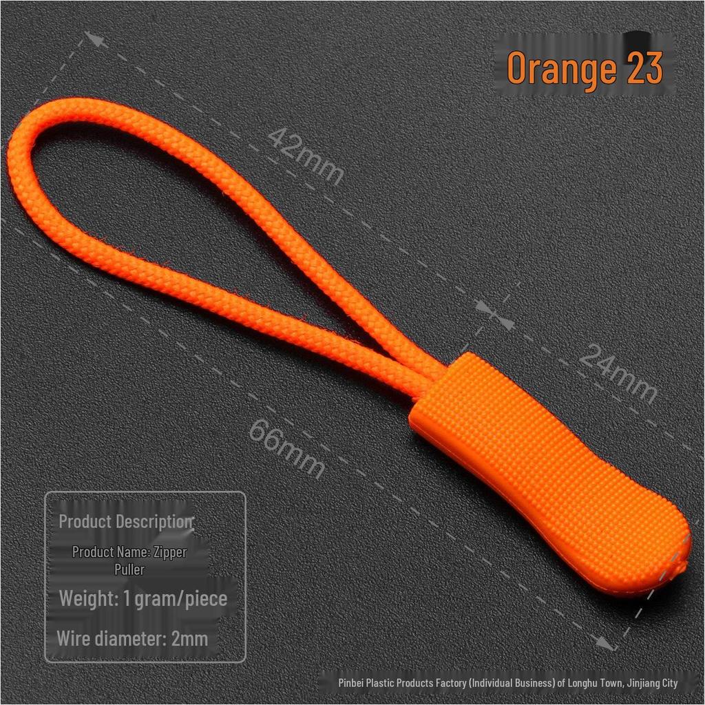 Black Caterpillar Zipper Pull: Popular Luggage Tail Rope Cord