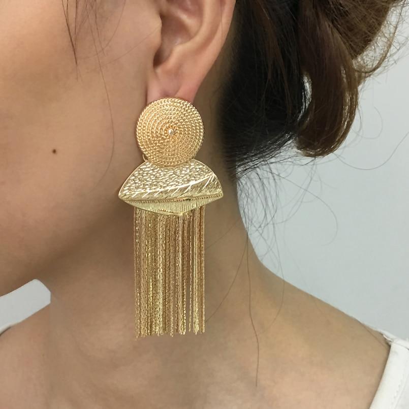 1 Pair Ethnic Hollow Drop Geometric Earrings Exaggerated Statement Jewelry Women 1 Pair Ethnic Hollow Drop Geometric Earrings Exaggerated Statement Jewelry Women