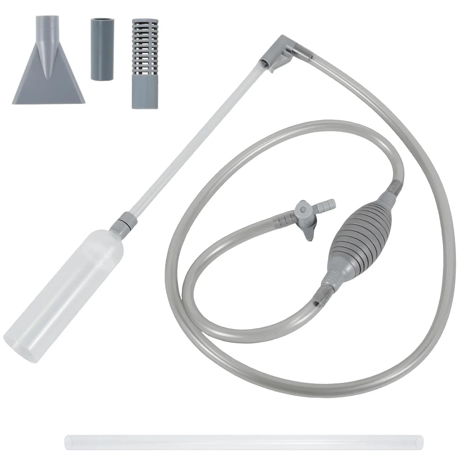 

Пылесос для гидромассажной ванны 10 футов Пылесос для бассейна Ручной пылесос для спа с сильным всасыванием Очиститель для аквариума 3M серый