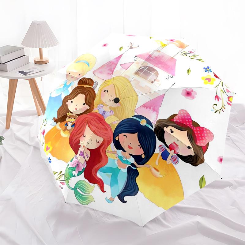 1pc Princess Castle Themed High-quality Umbrella,Automatic Opening and Closing Umbrella,Multi-functional Umbrella G0811239