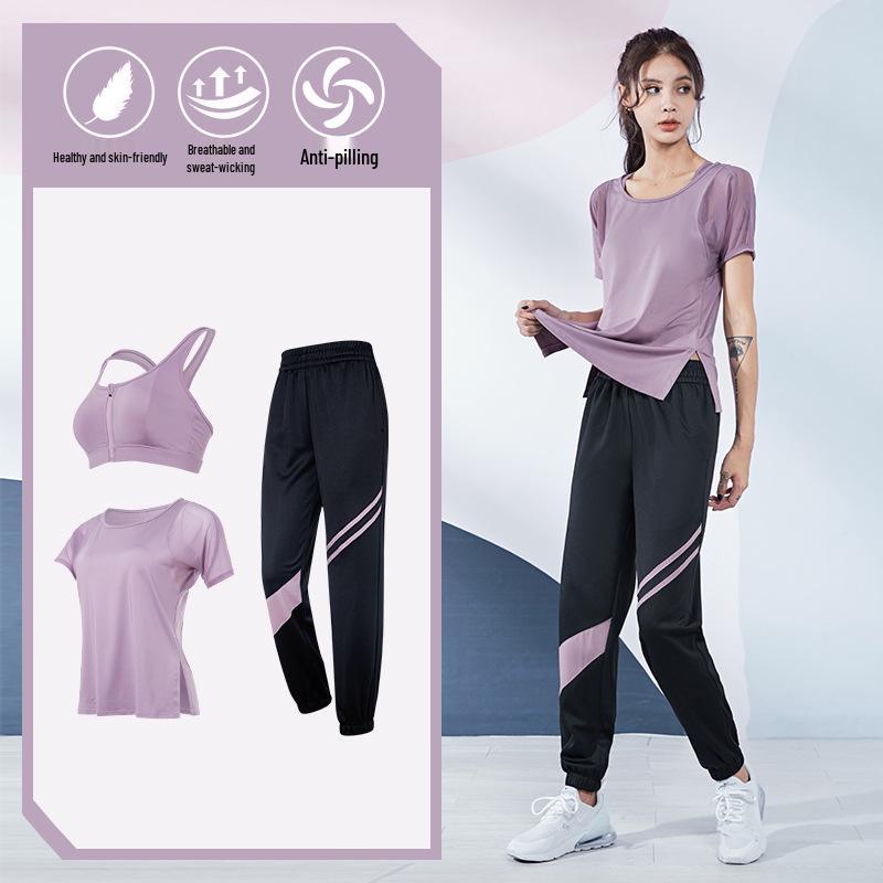 Plus Size Loose-Fit Yoga Set - Breathable, Quick-Dry Sportswear for Running and Fitness