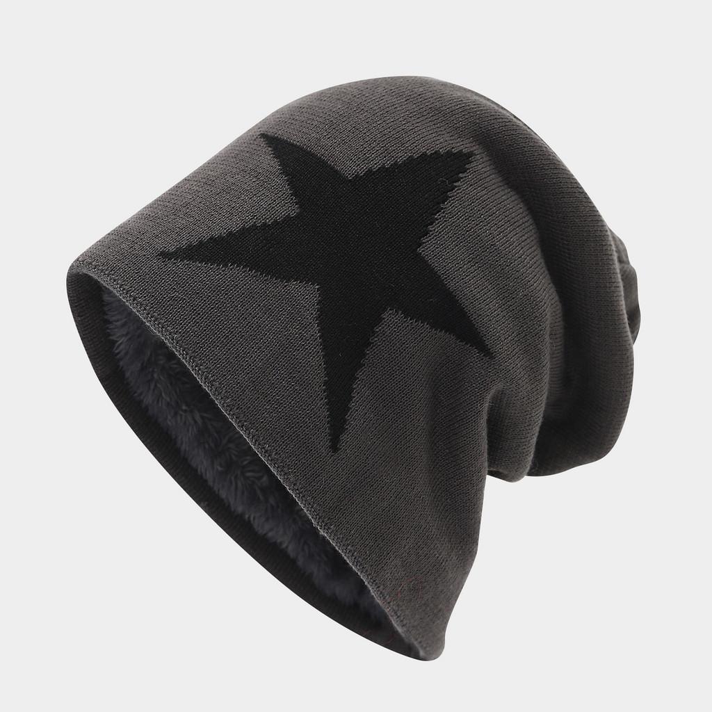 Knit Hat Men Winter Beanie With Fleece Lining For Outdoor Casual Warmth