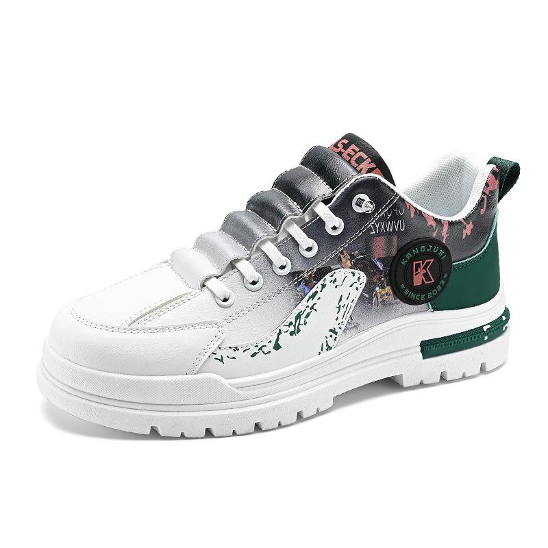 

Casual shoes men s youth personality trend one-pedal foot cover men s shoes spring and autumn cash low-top tooling shoes men s 39
