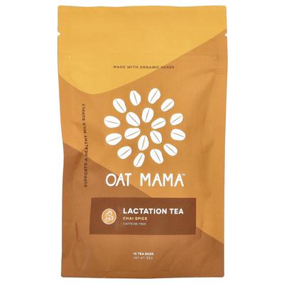 Oat Mama, Stilltee, Chai-Gewürz, Koffeinfrei, 14 Teebeutel, 32 g
