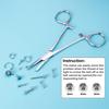 Stainless Steel Ball Holdings Pliers Tool for Body Piercing Practical Jewelry Pliers Unscrew Tight Ball for Designers
