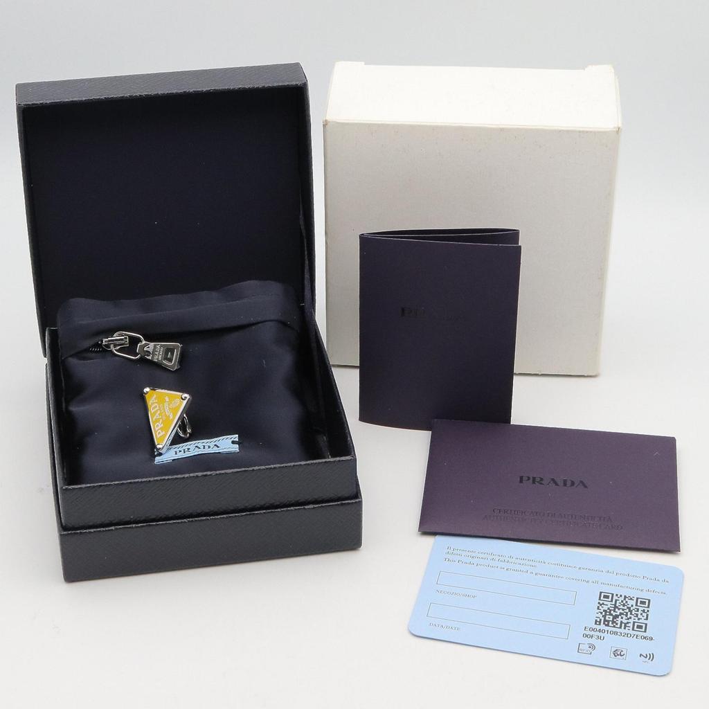 Used PRADA 1JO722 SV925 For right ear Earring Silver925 Yellow Silver Used