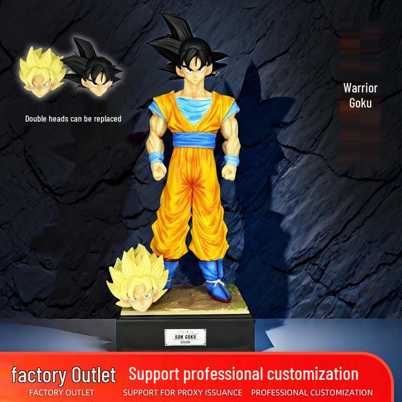 

Dragon Ball Z: Super Infinite Son Goku Double Head Sculpture Figurine