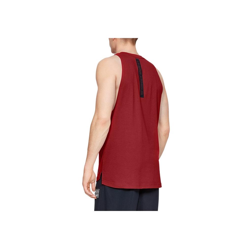 Under Armour Baseline Basketball Tank Top Men Sportswear Red 1326707-600