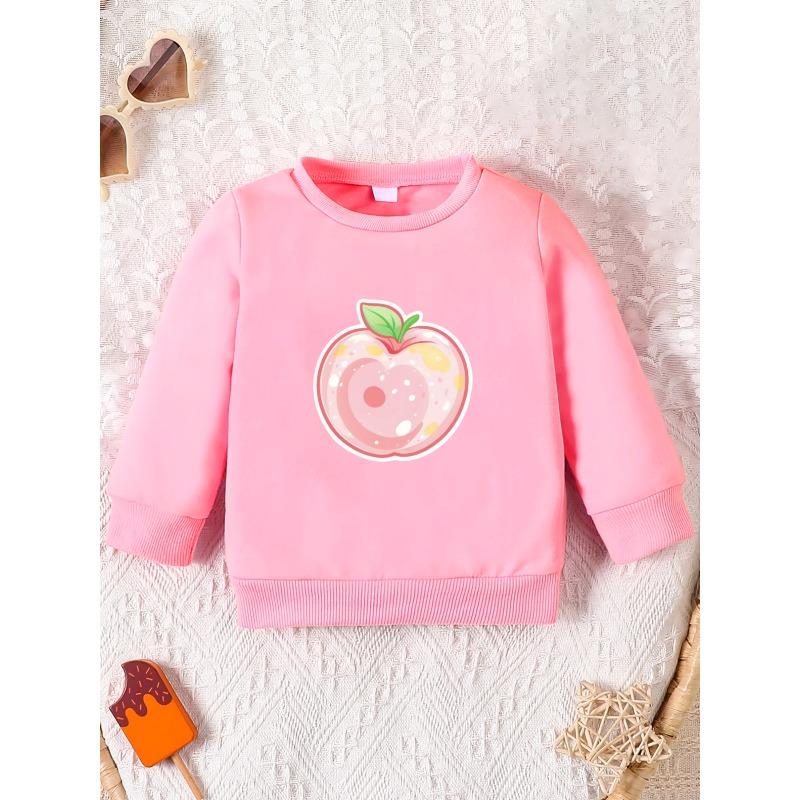 Easy Print Pattern, Comfortable And Skin-Friendly Sweatshirt for Baby Girls Aged 0-3 Years
