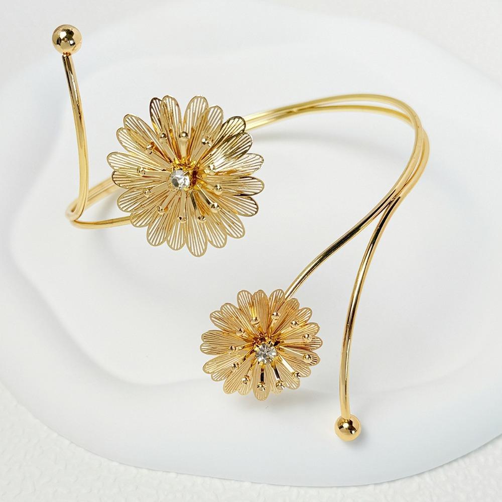 Fashion Wide Open Bangle Metal Arm Bracelet New Armband Jewelry Accessories