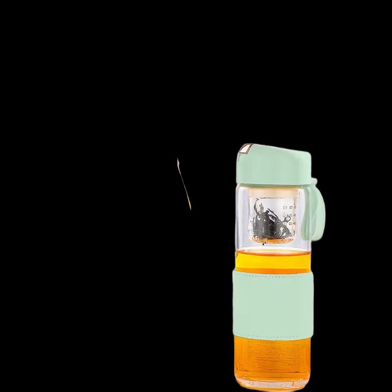 Duo Li Magnetic Tea Infuser Double Wall Glass Tea Cup