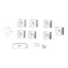 11PCS Glass Lift Button Sticker Door Armrest Panel Decal Replacement for 3 4 Serise F30 F32 2013‑2019