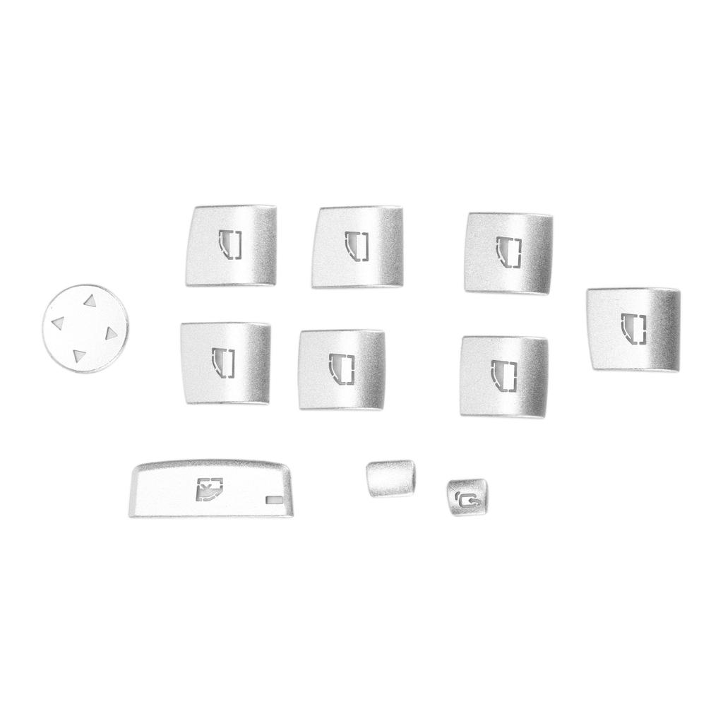 11PCS Glass Lift Button Sticker Door Armrest Panel Decal Replacement for 3 4 Serise F30 F32 2013‑2019