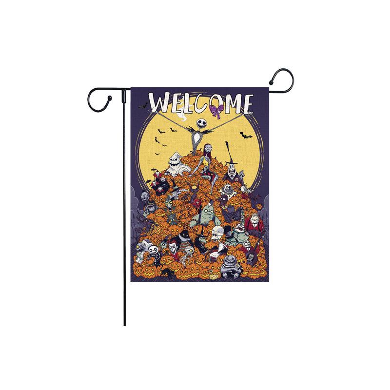 Cross-Border Double-Sided Halloween Garden Flag