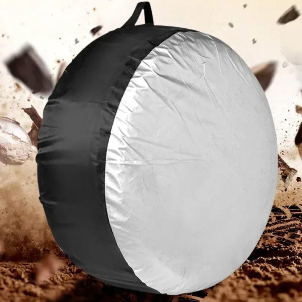 Silver Black Tire Cover Case Waterproof Wheel Storage Protector Spare Tire Cover  Auto Vehicle