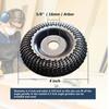 Grinder Wheel Disc 4 Inch Wood Shaping Wheel Wood Grinding Shaping Disk for Angle Grinders with 5/8" Arbor