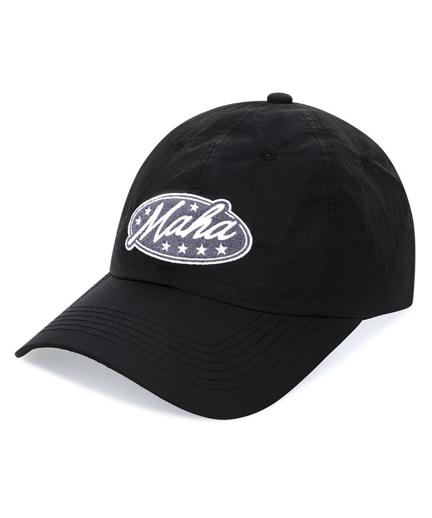 MAHAGRID Star Oval Nylon Cap Black(Mg2Fsmab26A)