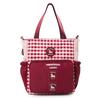 Lightweight Large Capacity Shoulder Bag Plaid Student Book Bag