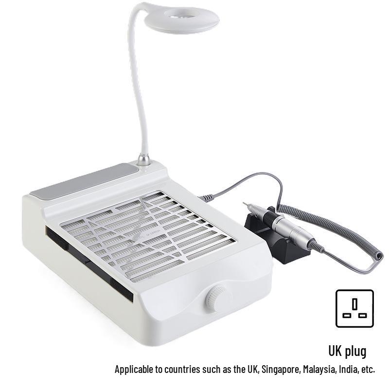 Японский стиль 4-в-1 Инструмент для ногтей: Шлифовальная машина, Лампа, Пылесборник, Пылесос