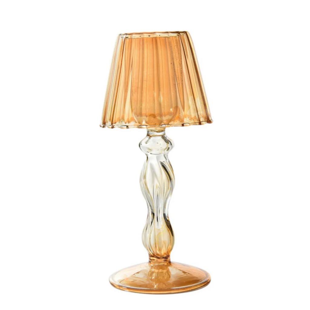 Creative Glass Candlesticks Table Lamp Shape Candle Holders For Home Wedding Room Decoration Party Glass Candlestick Pillar