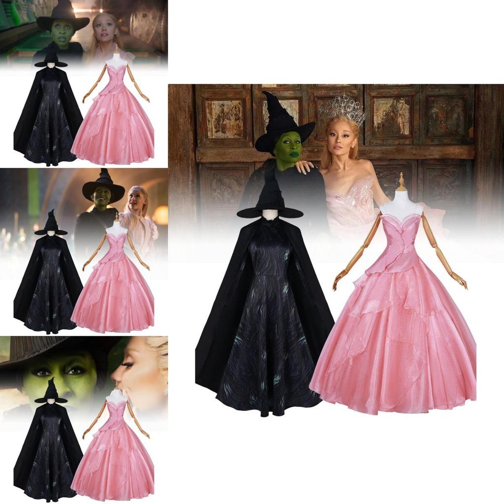 Enchanting Glinda Cosplay For Halloween With Accessories And Ear Decorations