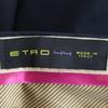 Etro Made In Italy Slacks Pants 44 Navy Men's Used