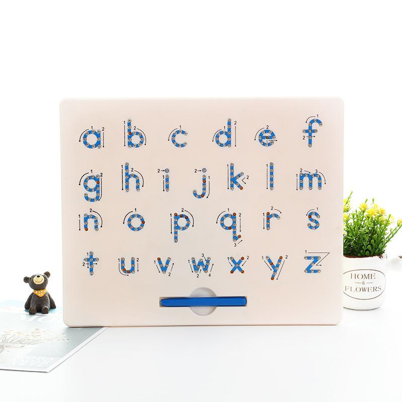 Children's Alphanumeric Magnetic Board Eco-Friendly Steel Ball Writing Drawing Circular Educational Toy