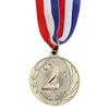 5cm Gold/Silver/Bronze Medal Sports Rewards with Neck Ribbon Students Rewards Metal Winner Medals for Marathon Ball Games
