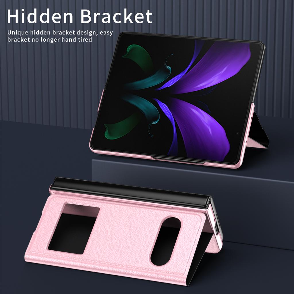 Business Shockproof Folding Leather Case For Samsung Galaxy Z Fold4 Fold 4 Fold2 Fold3 5g Fold 3 2 Anti -Scratch Funda Cases