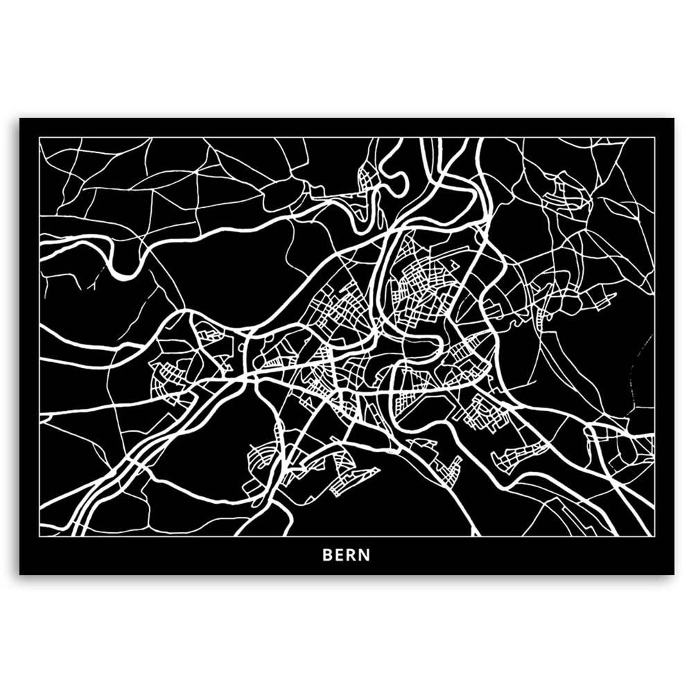 Canvas Print, Brno - City Plan
