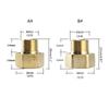 6pcs/set Versatile Brass Adapter Thread Hose Connector Hose Reducer Quick Fixing Heavy Duty for Water Supply Lines