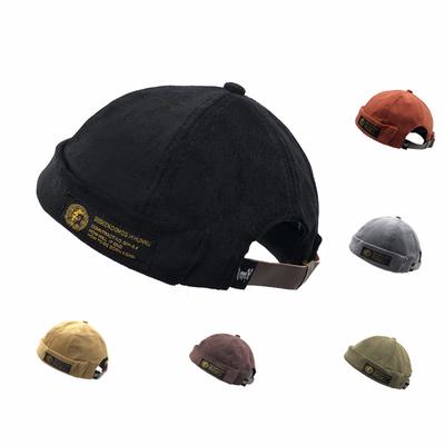 Mens hat Outdoor Vintage Hat Warm Corduroy Cap Military Cap Flat caps Cap
