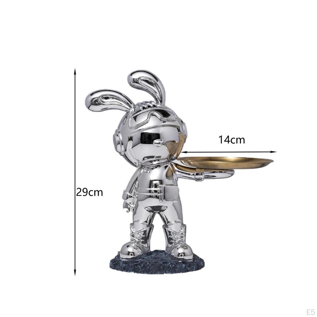 Desk Storage Tray Statue Decorative Figurine Animal Sculpture Gift Modern for Decor Dining Room