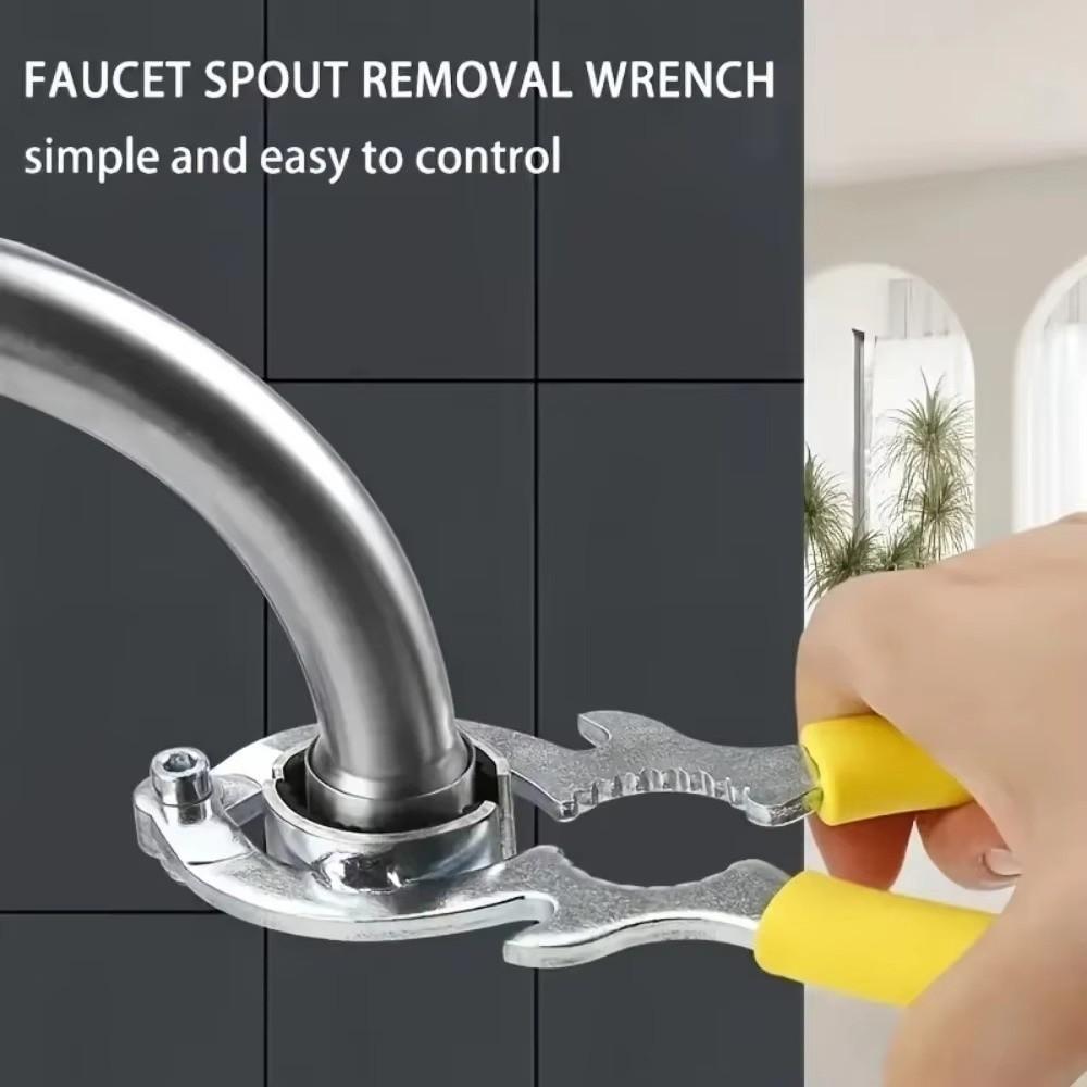 Spanner Faucet Wrench Stainless Steel Sink Faucet Tool Filter Removal Wrench Faucet Aerator