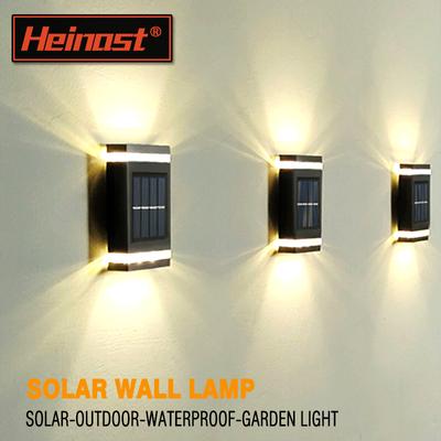 LED 681012 Solar Powered Wall Lamp Outdoor Waterproof Light UP and Down Illuminating Garden Yard Decoration Outside Sunlights